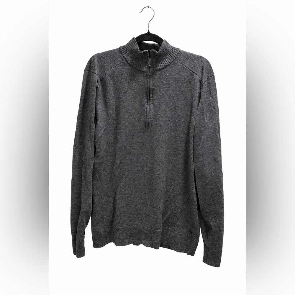 Smartwool Men’s Merino Wool 1/4 Zip Pullover Sweater Gray Size XL
